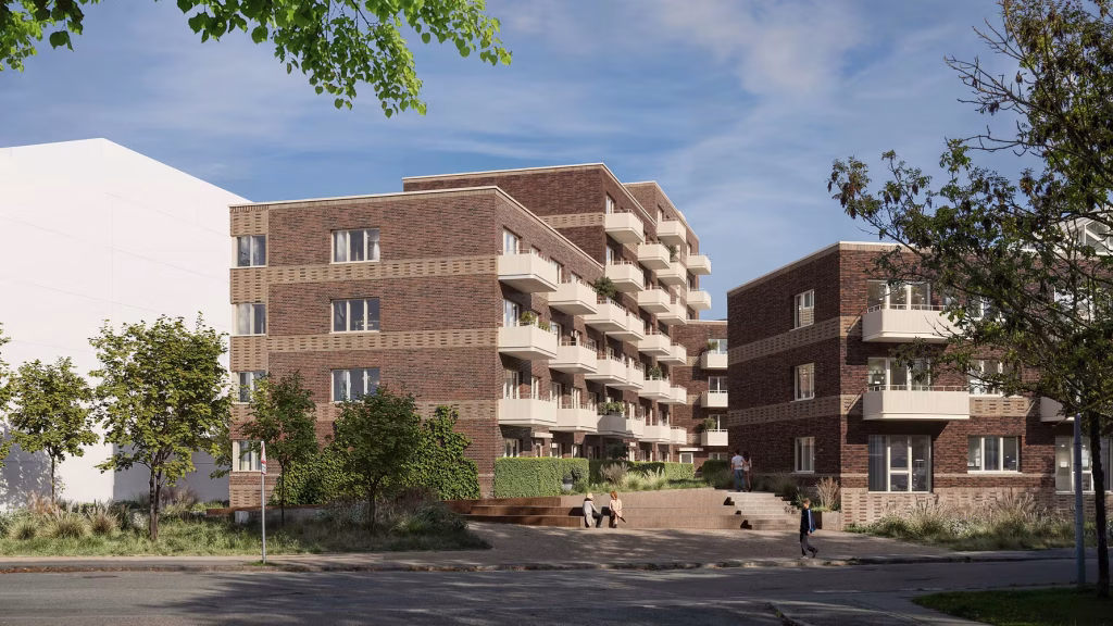 Ny boligkarré på vej i Køge forener klassisk modernisme med nye fællesskaber